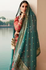 zara shahjahan, 3 piece suit, unstitched, lawn, phool kari 13b , side