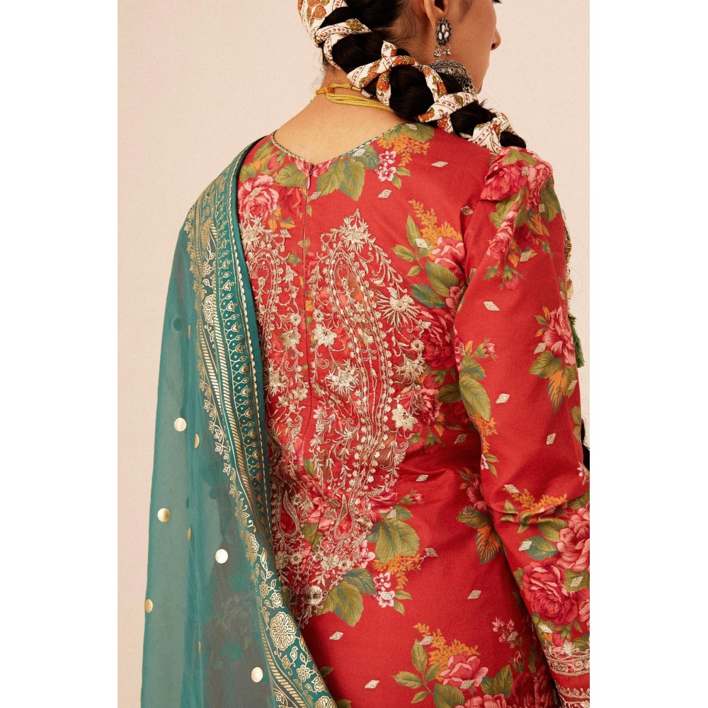 zara shahjahan, 3 piece suit, unstitched, lawn, phool kari 13b , backside