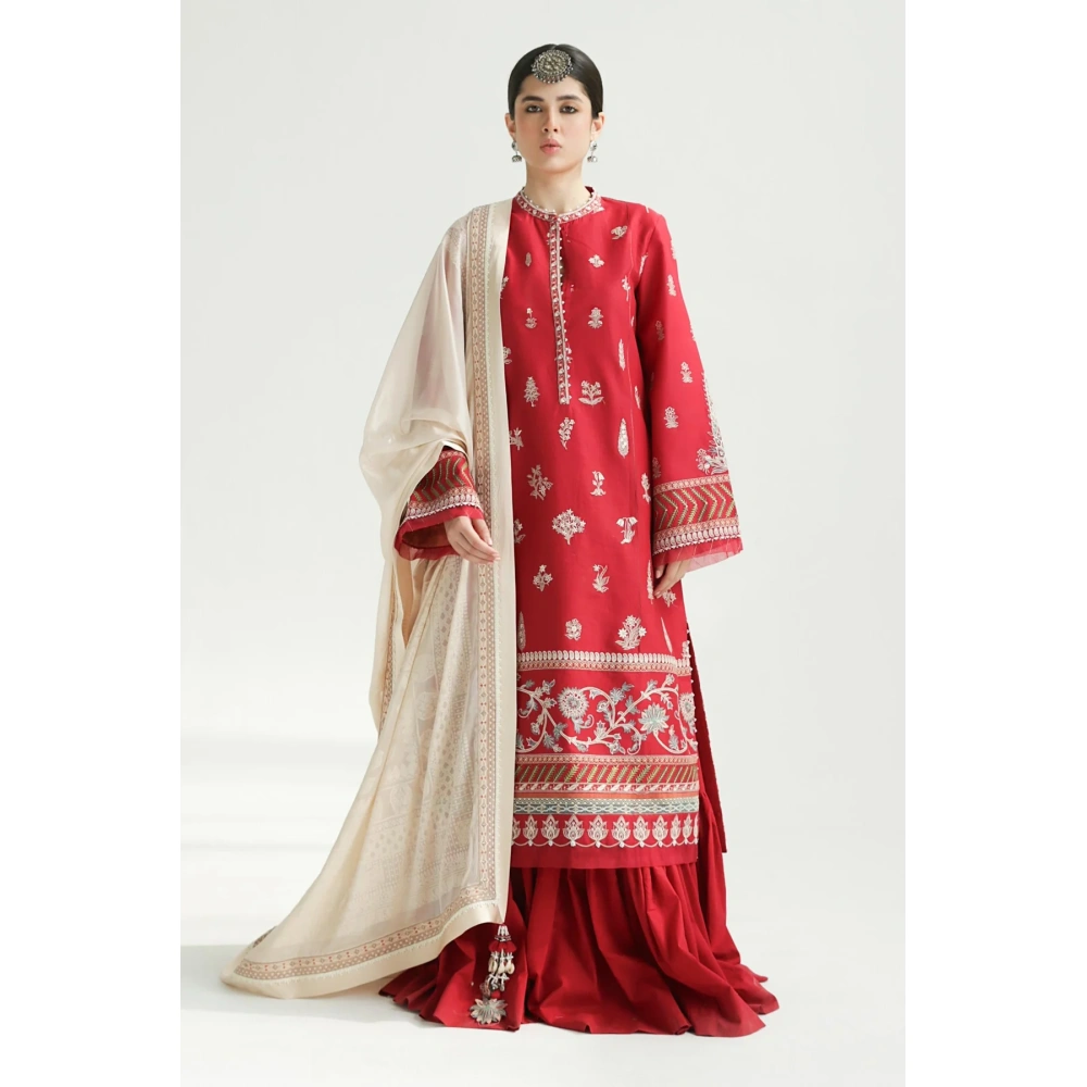 zara shahjahan, 3 piece suit, unstitched, lawn, myra 14a , front