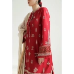 zara shahjahan, 3 piece suit, unstitched, lawn, myra 14a , side