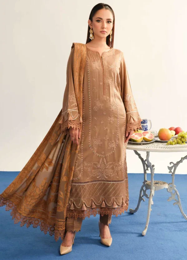 RIAZ ARTS, 3 piece suit, unstitched, TL 320, front