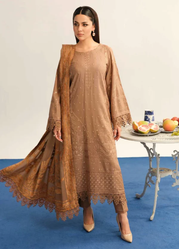 RIAZ ARTS, 3 piece suit, unstitched, TL 325, front