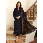 TEHZEEB BY RIAZ ARTS , 3 PIECE SUIT , BLUE , JACQUARD , FRONT