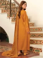 TEHZEEB BY RIAZ ARTS , 3 PIECE SUIT , BLUE , JACQUARD , TL 336, back