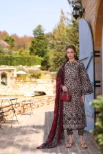 Saadia Asad Noor Luxe Chikankaari 25 D2-B UK Embroidered Lawn Suit with Chiffon Dupatta