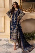 Charizma Dastaan e Jashan 2024 DJW4-01 UK Premium Chiffon Suit, front