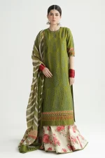 zara shahjahan, 3 piece suit, unstitched, lawn, aaina 8b, front