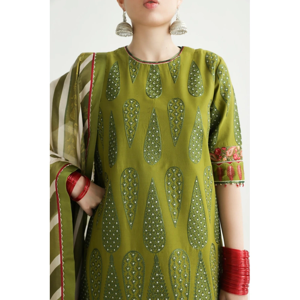 zara shahjahan, 3 piece suit, unstitched, lawn, aaina 8b, front neck