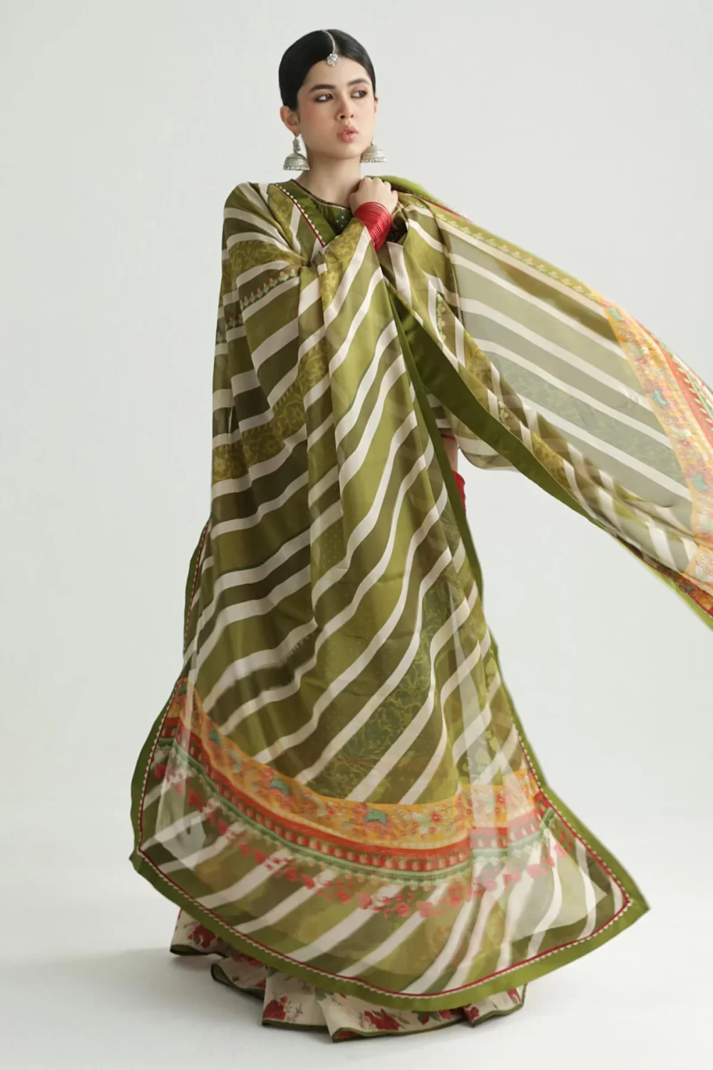 zara shahjahan, 3 piece suit, unstitched, lawn, aaina 8b, front dupatta