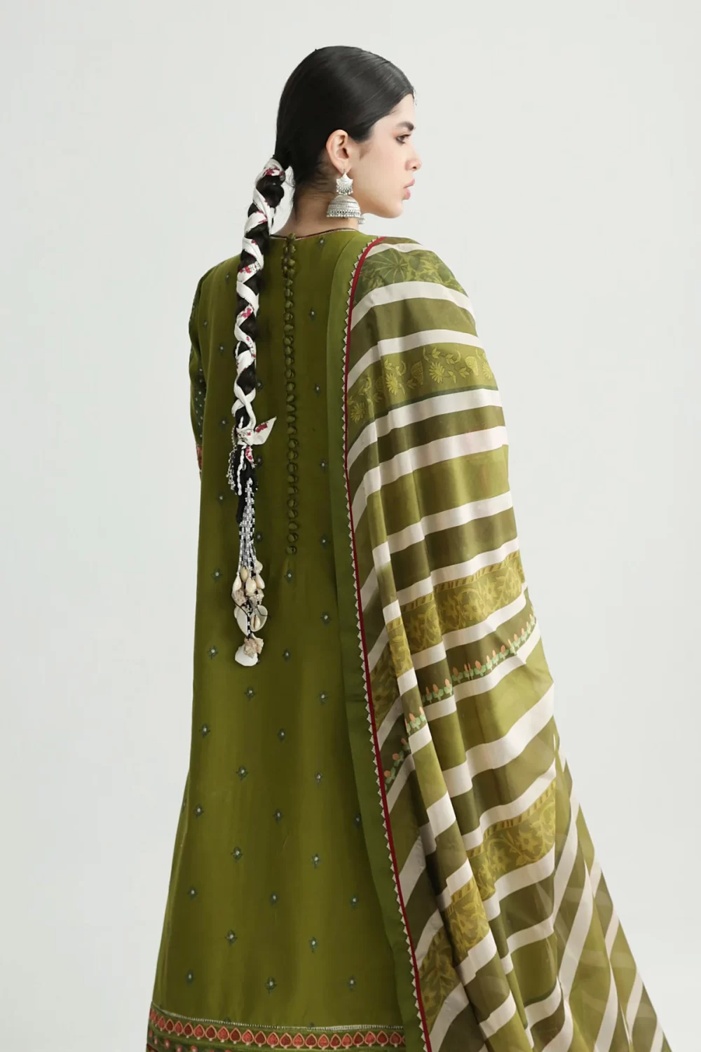 zara shahjahan, 3 piece suit, unstitched, lawn, aaina 8b, side