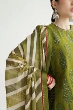 zara shahjahan, 3 piece suit, unstitched, lawn, aaina 8b, right side