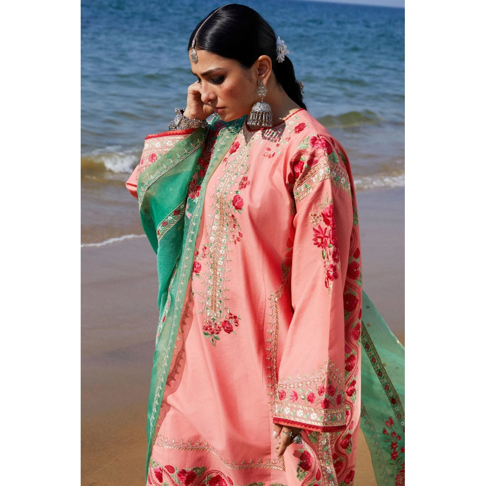 zara shahjahan, 3 piece suit, unstitched, lawn, jiya 6a, side