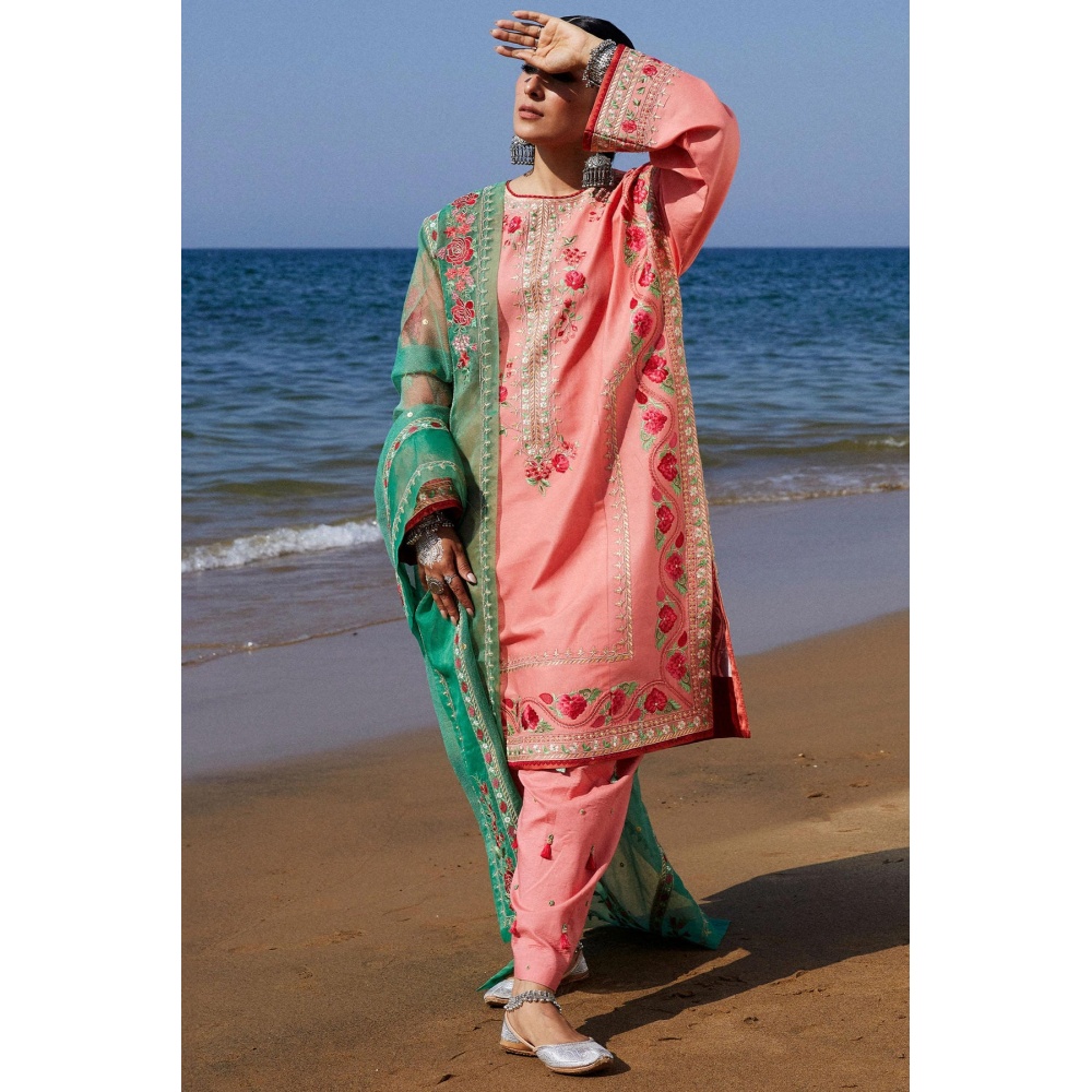 zara shahjahan, 3 piece suit, unstitched, lawn, jiya 6a, front view