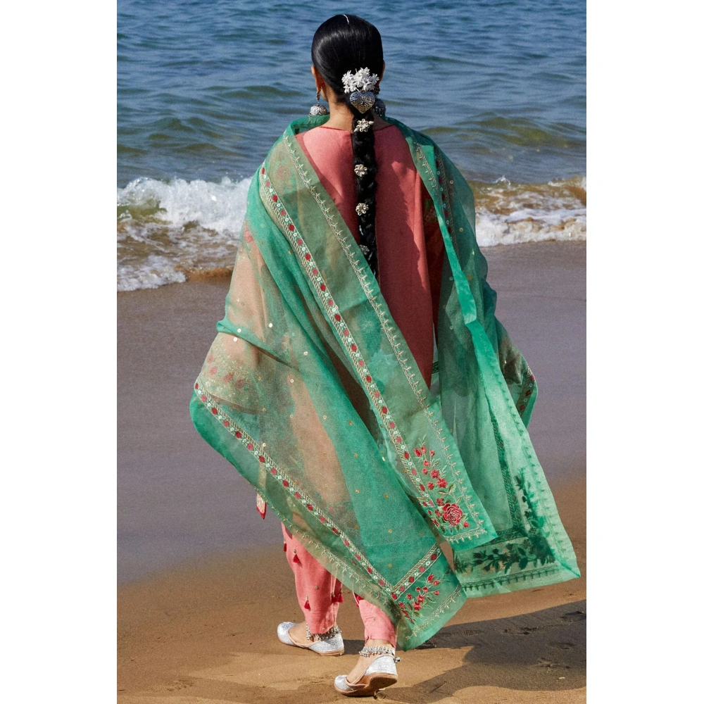 zara shahjahan, 3 piece suit, unstitched, lawn, jiya 6a, back