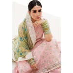 zarashahjahan, unstiched, 3 piece suit, jacquard, korina 3a, dupatta, front border