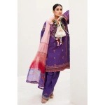 zara shahjahan, 3 piece suit, unstitched, lawn, lamia 7b, front