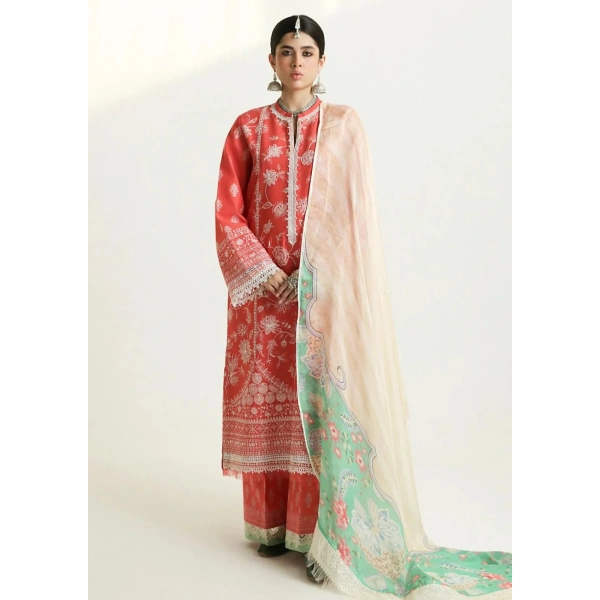 zara shahjahan, unstiched, 3 piece lawn suit, mahi 1a