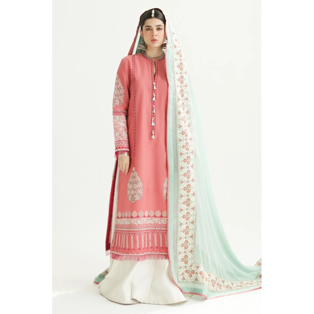 zara shahjahan, 3 piece suit, unstitched, lawn, sandal10b , front