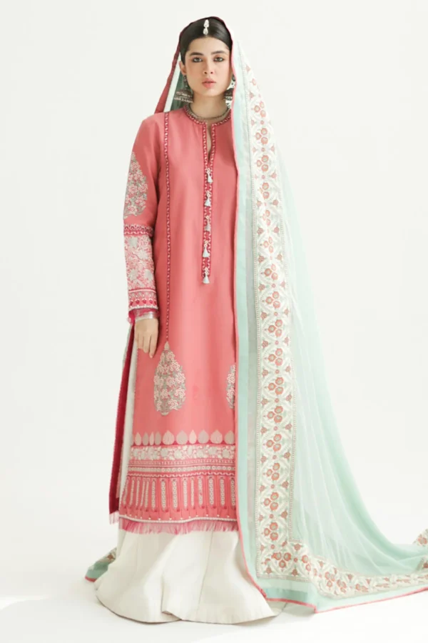 zara shahjahan, 3 piece suit, unstitched, lawn, sandal10b , front
