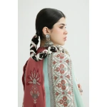 zara shahjahan, 3 piece suit, unstitched, lawn, sandal10b , back patch