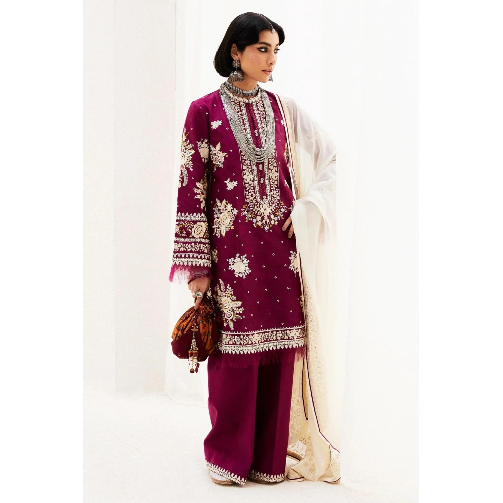 zara shahjahan, 3 piece suit, unstitched, jacquard, siffa 4a, front