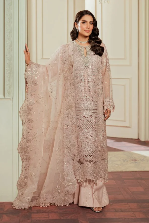 Baroque Chantelle 24 Vol 2 CH13-04 UK Embroidered Organza Unstitched Suit