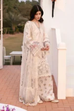 Baroque Eid Lawn EL-D06 UK Unstitched Embroidered Lawn Suit with Chiffon Dupatta and Cotton Trouser