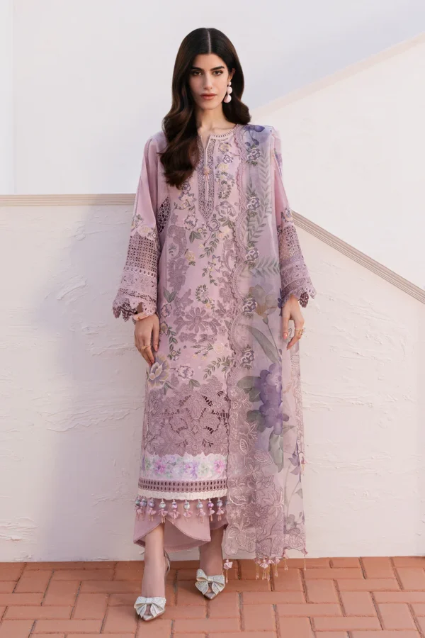 Baroque Eid Lawn 25 , 3 PIECE SUIT , unstitched, Black , lawn , EL-D08, FRONT