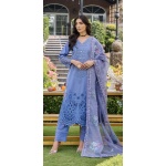 Pakistani clothing brands eshaisha festive lawn embroidered collection 2025, unstitched 3 piece embroidered suit, EA-LL-5543, salwar, kammez and dupatta