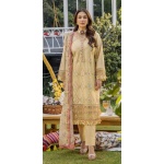 Pakistani clothing brands eshaisha festive lawn embroidered collection 2025, unstitched 3 piece embroidered suit, EA-LL-5544, salwar kameez and dupatta