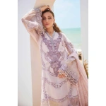Pakistani clothing brands maria b lawn eid collection 2025, unstitched 3 piece suit, el-25-02, front kameez