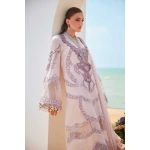 Pakistani clothing brands maria b lawn eid collection 2025, unstitched 3 piece suit, el-25-02, shirt & sleeves design