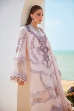 Pakistani clothing brands maria b lawn eid collection 2025, unstitched 3 piece suit, el-25-02, shirt & sleeves design
