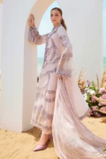 Pakistani clothing brands maria b lawn eid collection 2025, unstitched 3 piece suit, el-25-02, salwar kameez & dupatta