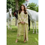 Elaf Premium Luxury Lawn Collection 2025 | ELH-1A PISTACIA, 3-piece Pakistani designer lawn suits in the UK- Zee Collections. FRONT