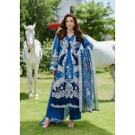 Elaf Premium Luxury Lawn Collection 2025 | ELH-4B FROSTELELH-2A ZIVA, 3-piece Pakistani designer lawn suits in the UK- Zee Collections. FRONT embroidery and dupatta