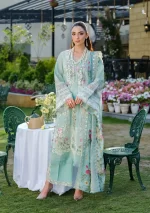 Elaf Premium Luxury Lawn Collection 2025 | ELH-2B ZOYA, 3-piece Pakistani designer lawn suits in the UK- Zee Collections. FRONT