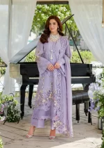 Elaf Premium Luxury Lawn Collection 2025 | ELH-3A PARIS HUES, 3-piece Pakistani designer lawn suits in the UK- Zee Collections. FRONT
