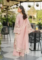 Elaf Premium Luxury Lawn Collection 2025 | ELH-3B OH MY ROSE, 3-piece Pakistani designer lawn suits in the UK- Zee Collections. back