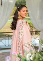 Elaf Premium Luxury Lawn Collection 2025 | ELH-3B OH MY ROSE, 3-piece Pakistani designer lawn suits in the UK- Zee Collections. dupatta border
