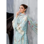 Elaf Premium Luxury Lawn Collection 2025 | ELH-5B ELYA, 3-piece Pakistani designer lawn suits in the UK- Zee Collections. sleeves