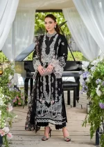 Elaf Premium Luxury Lawn Collection 2025 | ELH-6A SERENA, 3-piece Pakistani designer lawn suits in the UK- Zee Collections. FRONT
