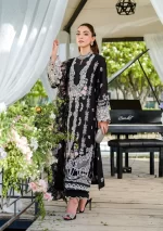 Elaf Premium Luxury Lawn Collection 2025 | ELH-6A SERENA, 3-piece Pakistani designer lawn suits in the UK- Zee Collections. kameez embroidery