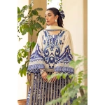Pakistani clothing brands Maria B M. Basics Unstitched Eid II Lawn 25’, unstitched 3-piece lawn suit, MB-D-04a, front shirt