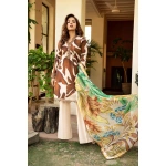 Pakistani clothing brands Maria B M. Basics Unstitched Eid II Lawn 25’, unstitched 3-piece lawn suit, MB-D-05a, front