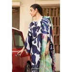 Pakistani clothing brands Maria B M. Basics Unstitched Eid II Lawn 25’, unstitched 3-piece lawn suit, MB-D-05b, front shirt
