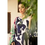 Pakistani clothing brands Maria B M. Basics Unstitched Eid II Lawn 25’, unstitched 3-piece lawn suit, MB-D-05b, shirt style