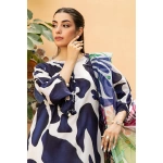 Pakistani clothing brands Maria B M. Basics Unstitched Eid II Lawn 25’, unstitched 3-piece lawn suit, MB-D-05b, shirt & sleeves design