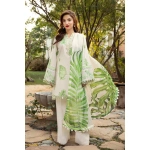 Pakistani clothing brands Maria B M. Basics Unstitched Eid II Lawn 25’, unstitched 3-piece lawn embroidered suit, MB-D-06B, front