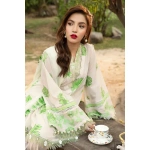 Pakistani clothing brands Maria B M. Basics Unstitched Eid II Lawn 25’, unstitched 3-piece lawn embroidered suit, MB-D-06B, front SHIRT